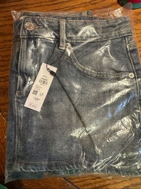 Garage Light Blue Denim Micro Skort